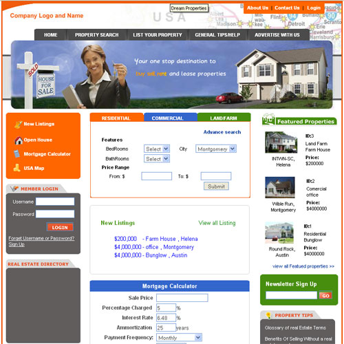 Readymade Property website